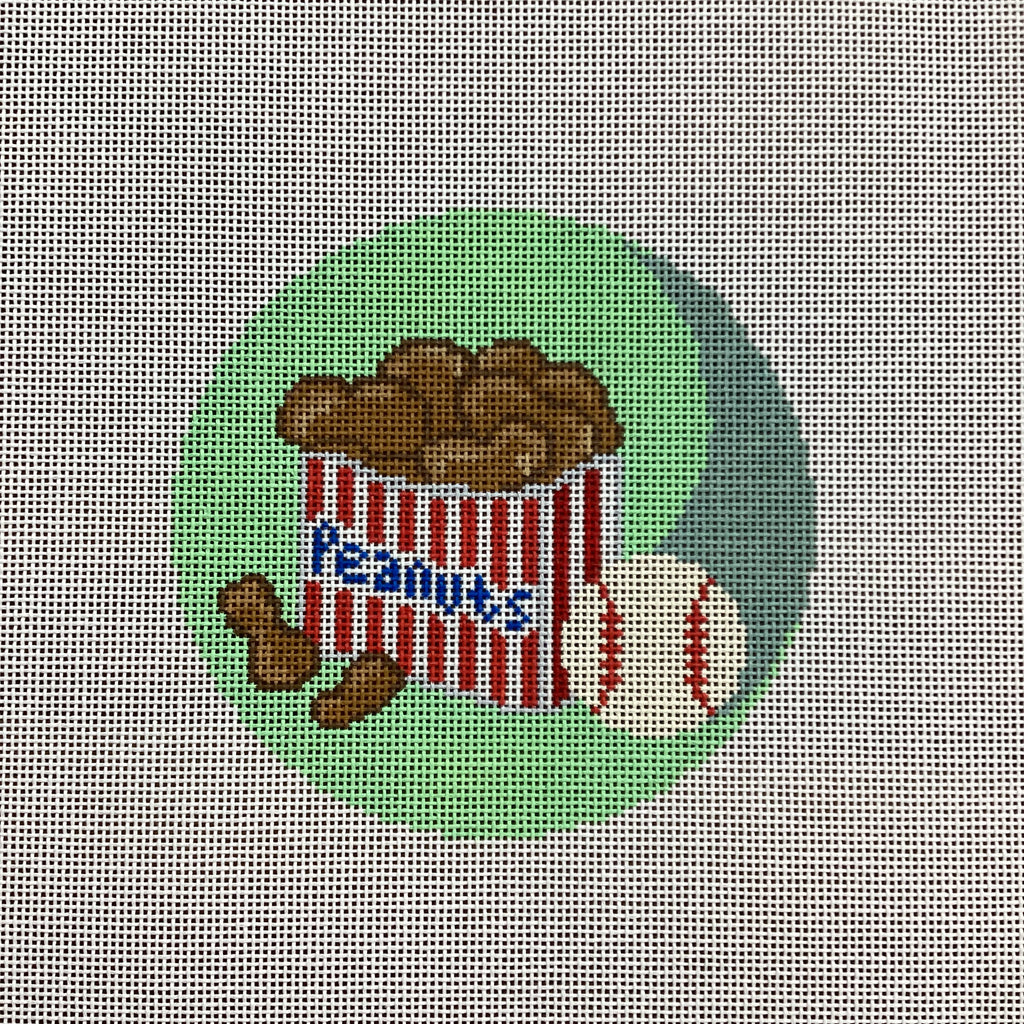 Peanuts and Baseball Canvas - KC Needlepoint