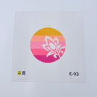 Flower on Stripes Canvas - KC Needlepoint