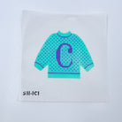 C Pullover Sweater Needlepoint Canvas - KC Needlepoint
