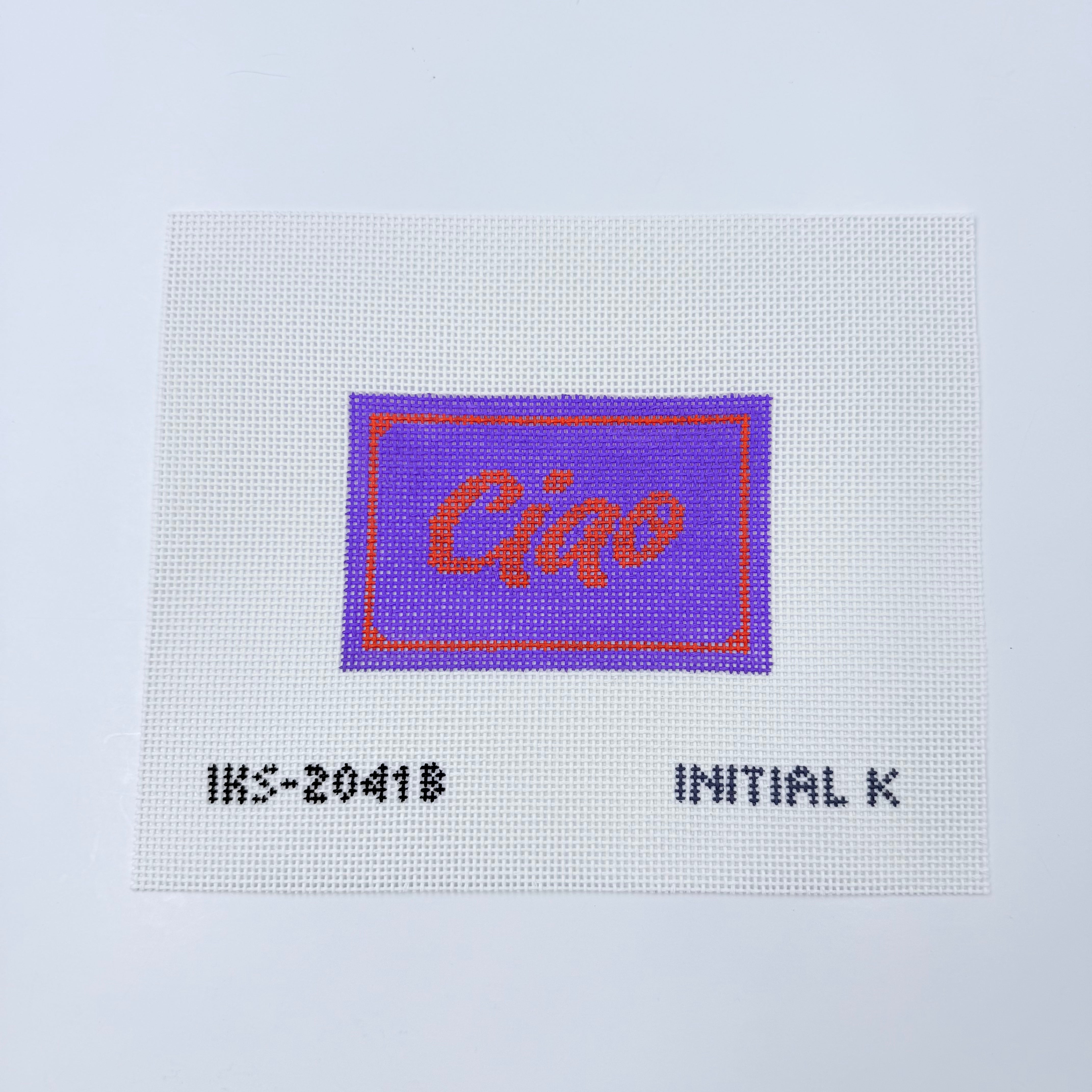 Ciao on Purple Canvas - KC Needlepoint