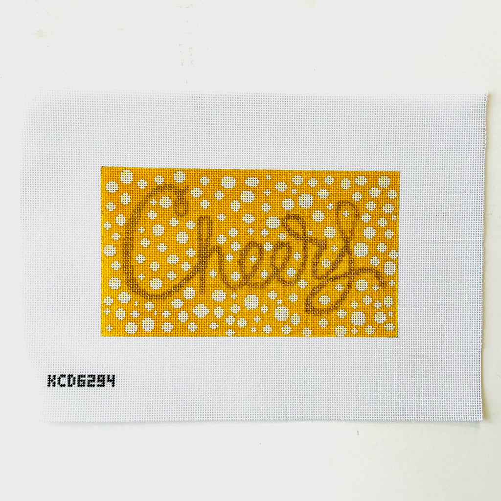 Cheers Bubble Acrylic Purse Canvas - KC Needlepoint