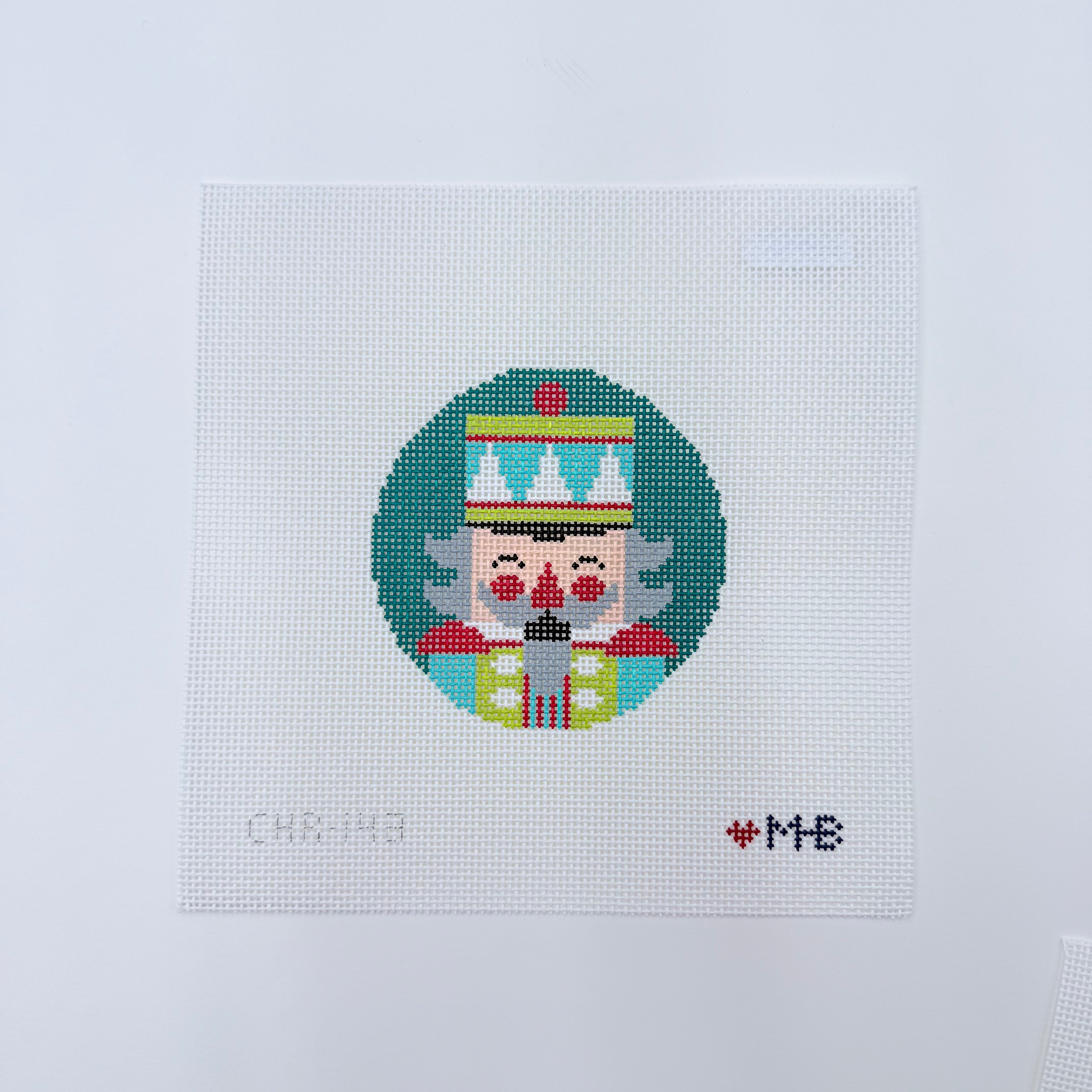 Iggy the Nutcracker Round Canvas - KC Needlepoint