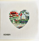St. Louis Heart Canvas - KC Needlepoint