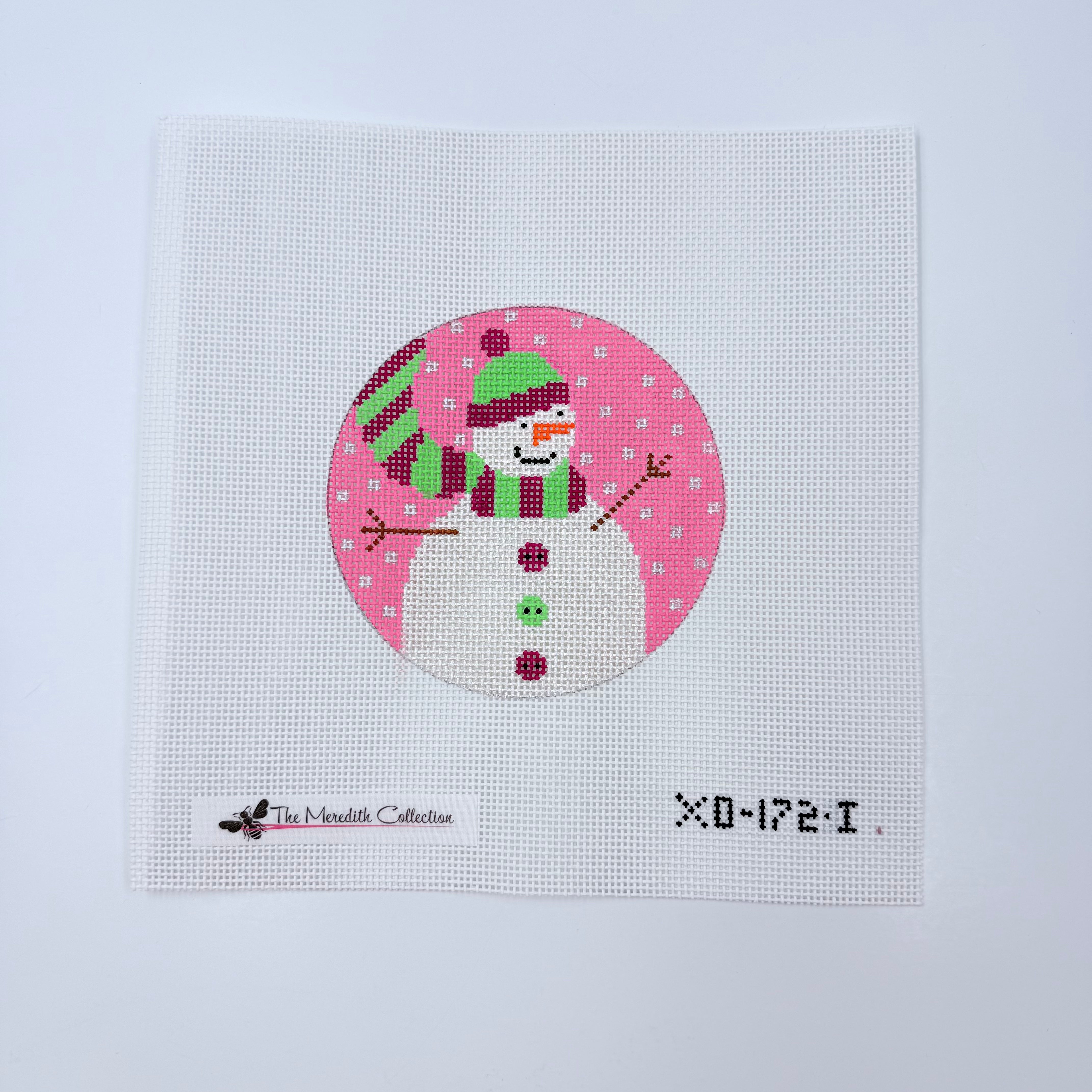 Snow Girl Canvas - KC Needlepoint