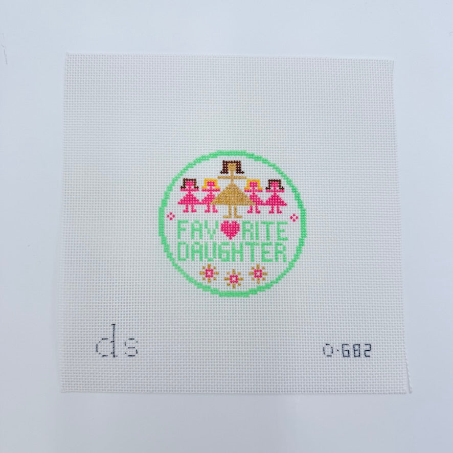 Favorite Daughter Canvas - KC Needlepoint
