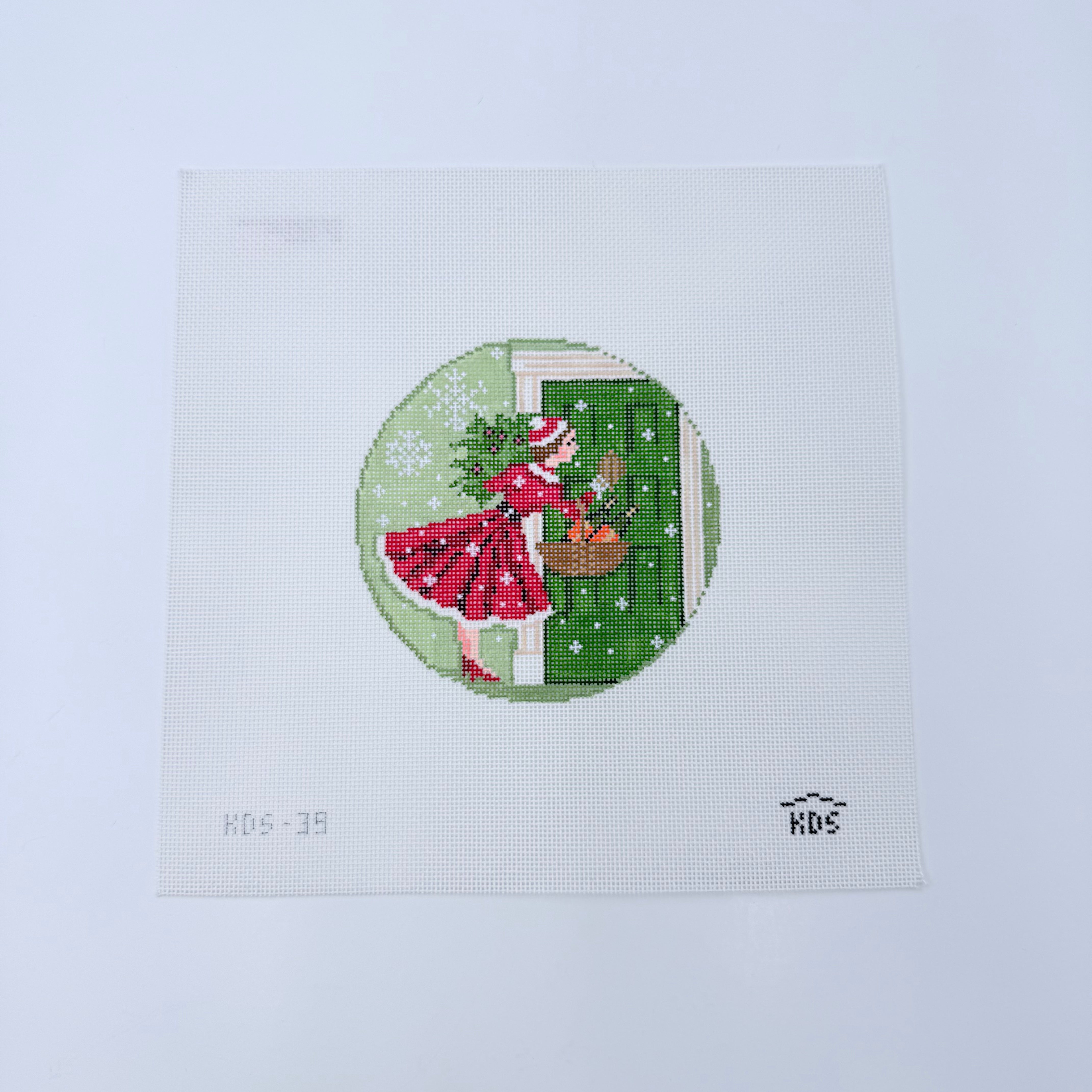 Betty Loves Bubbles and a Basket of Bubbly Canvas - KC Needlepoint