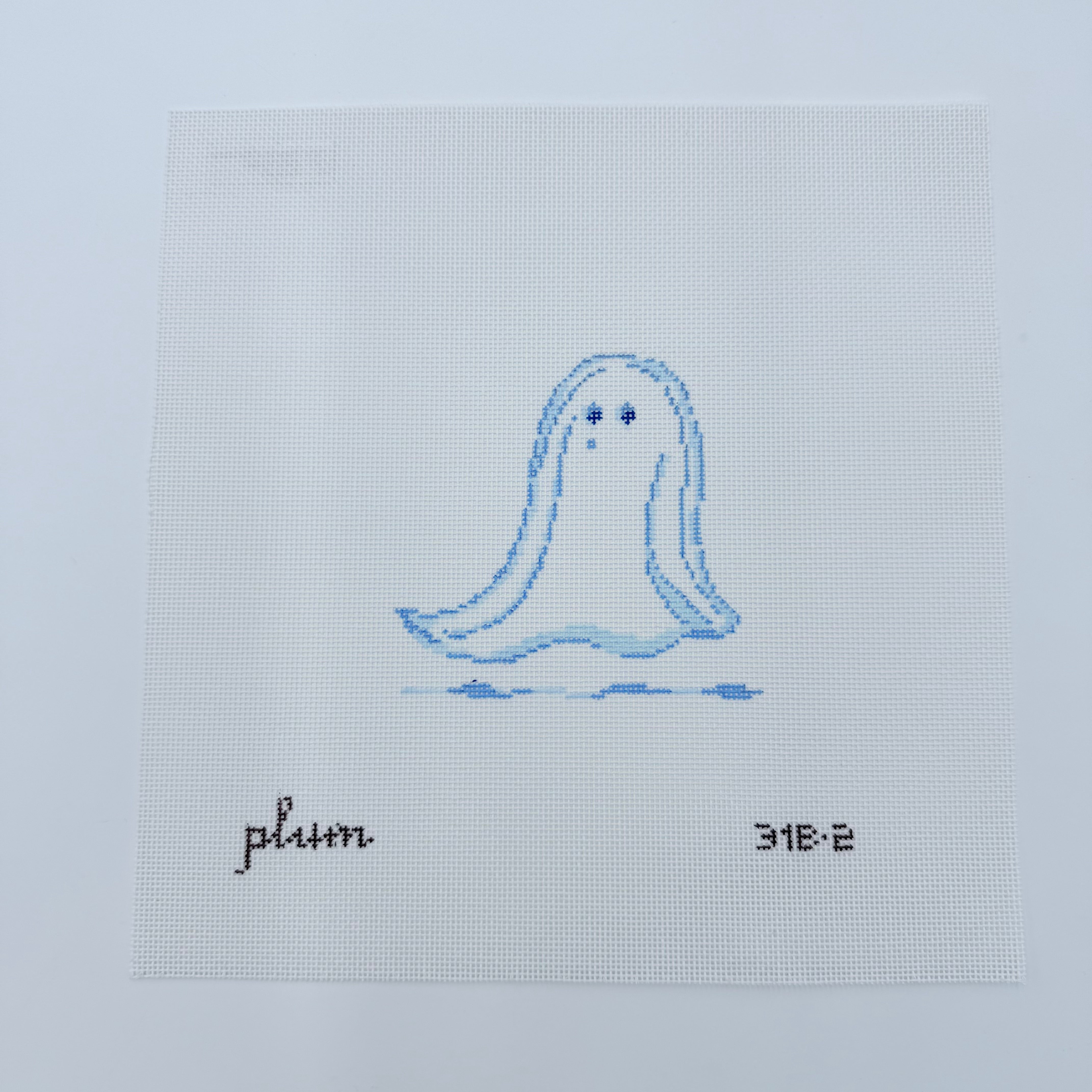 Ghost #2 Boo and White Collection Canvas - KC Needlepoint
