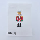Red King with Sword 4" Nutcracker Canvas - KC Needlepoint