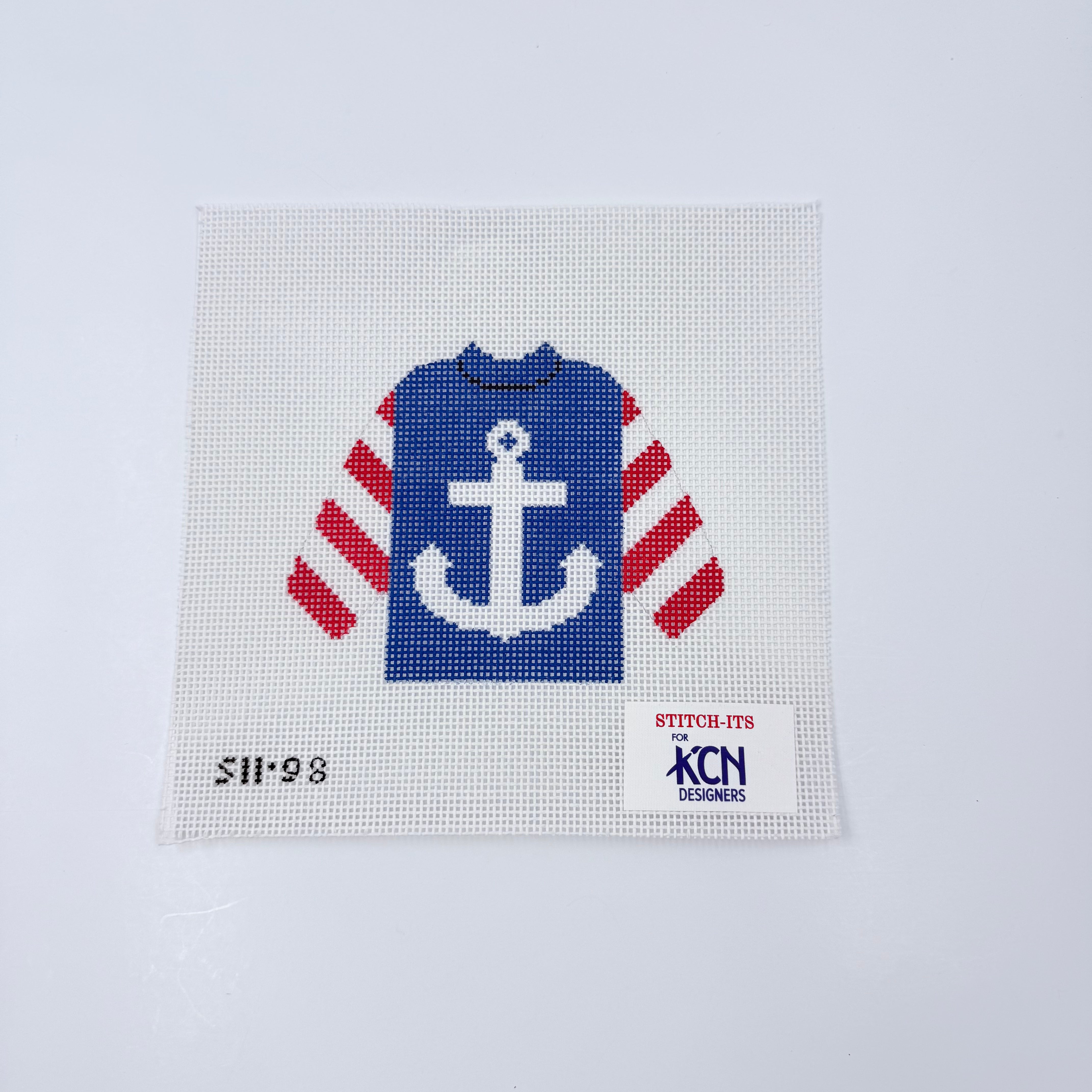 Anchor Sweater Needlepoint Canvas - KC Needlepoint