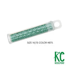 Size 14/15 Seed Beads 875 Navajo Turquoise - KC Needlepoint