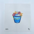 Bucket of Shells Canvas - KC Needlepoint