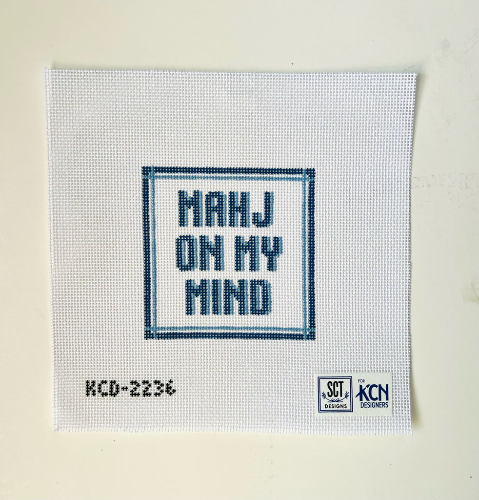 Mahj on My Mind Square - KC Needlepoint