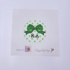 Kappa Delta Bow Round Canvas - KC Needlepoint