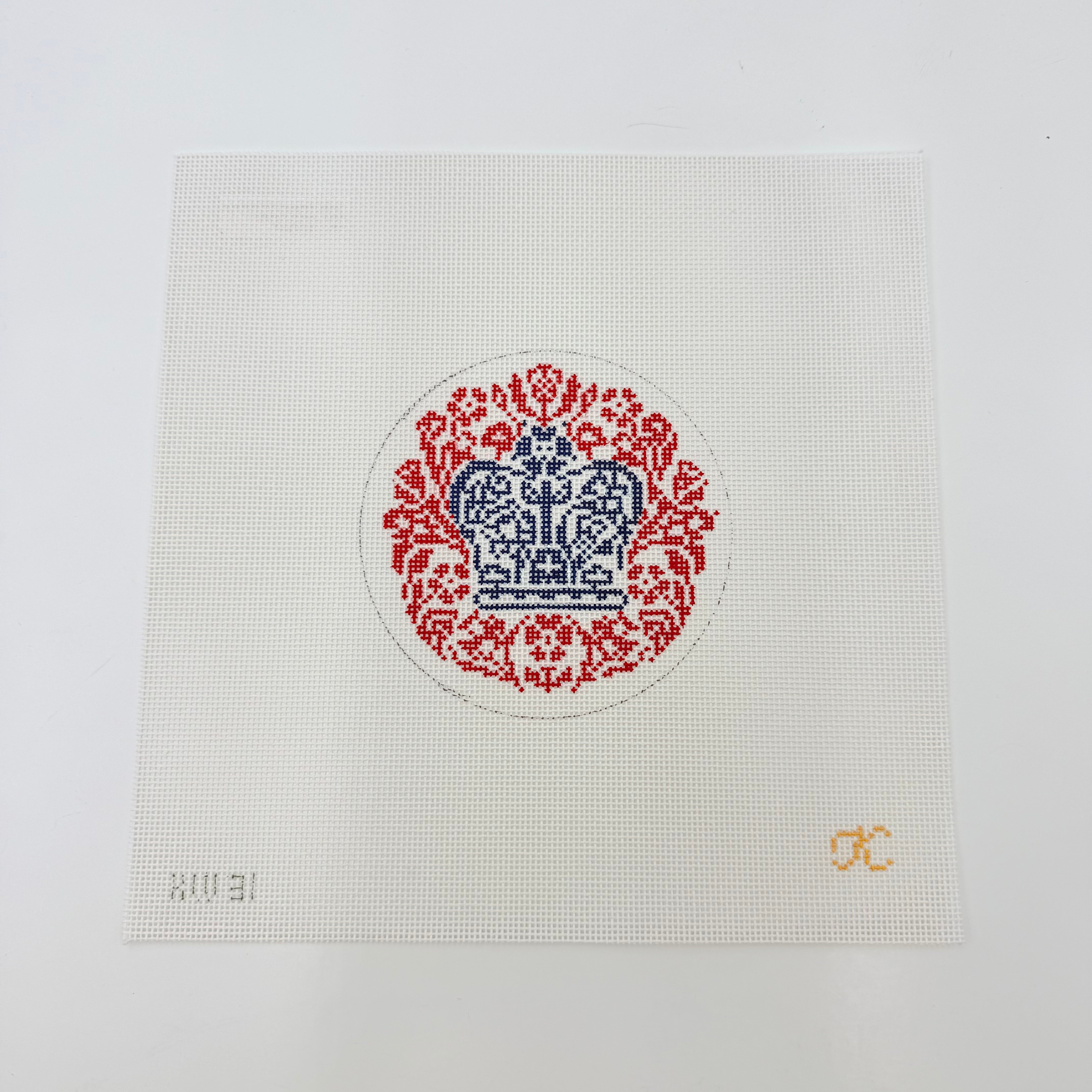 Coronation Emblem Canvas - KC Needlepoint
