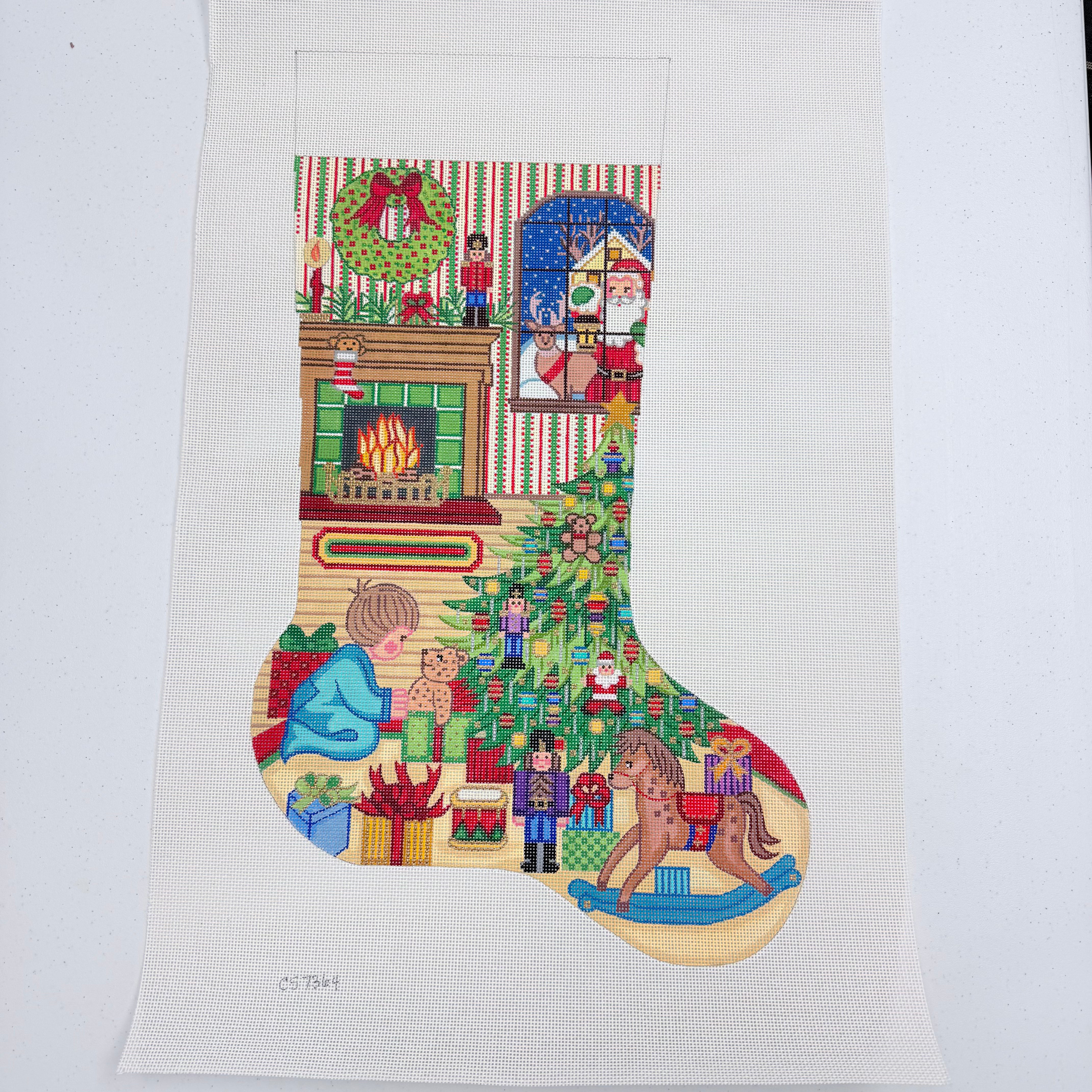 Alexa Christmas Stocking 7364 - KC Needlepoint
