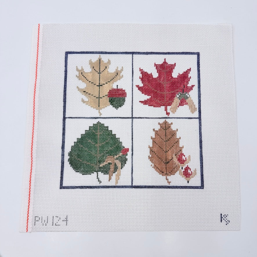 Four Leaves Canvas - KC Needlepoint