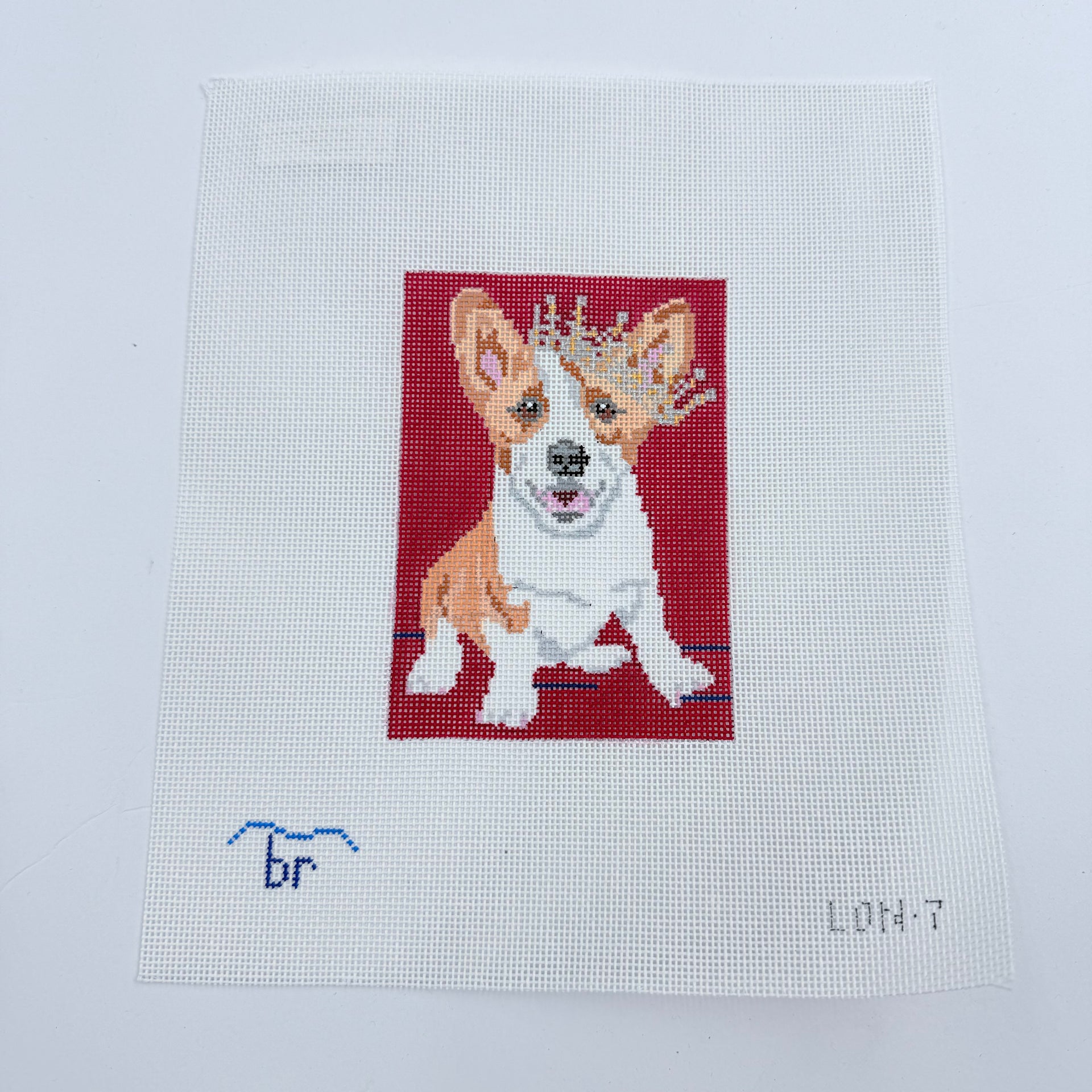 Corgi Queen Canvas – KC Needlepoint