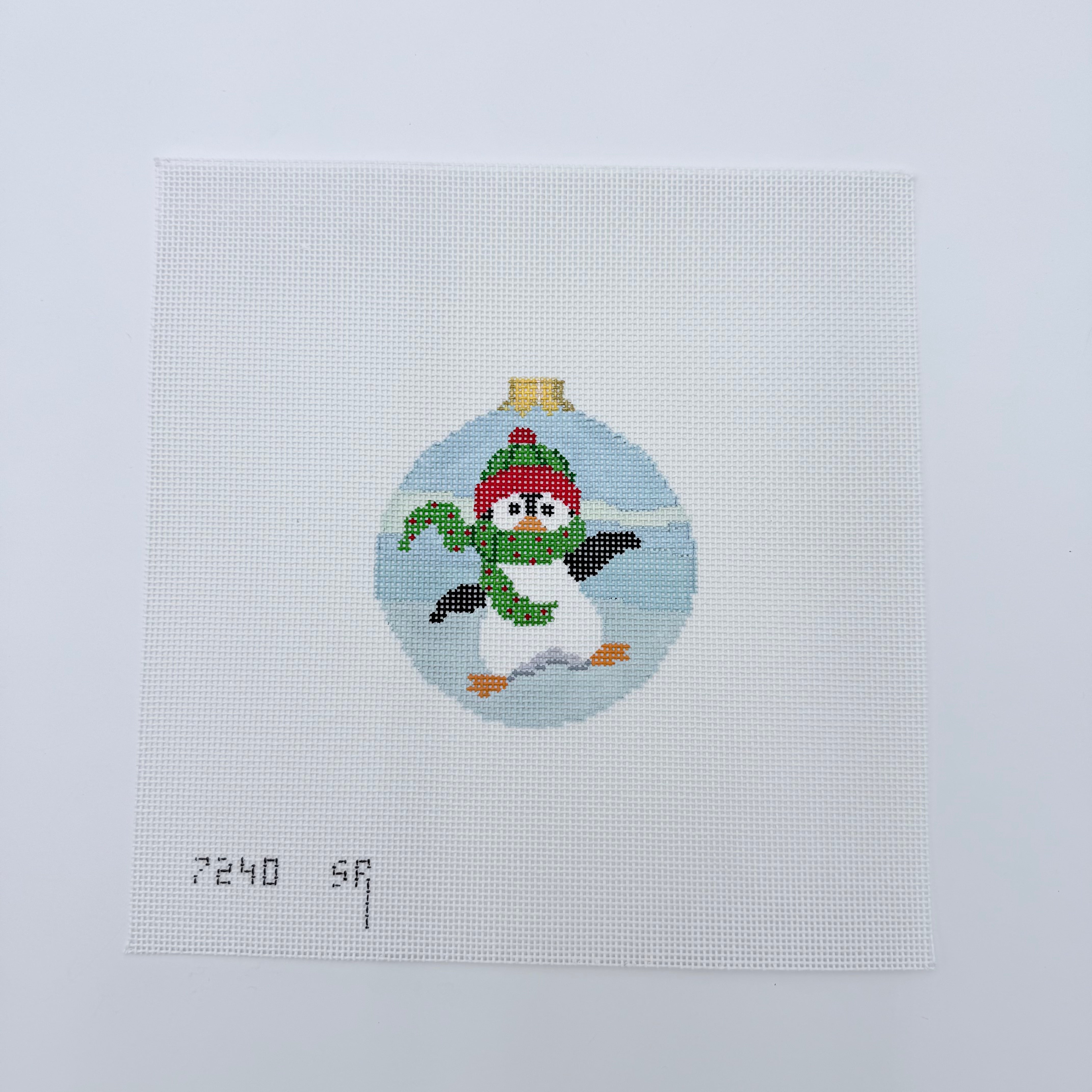 Dancing Penguin Canvas - KC Needlepoint