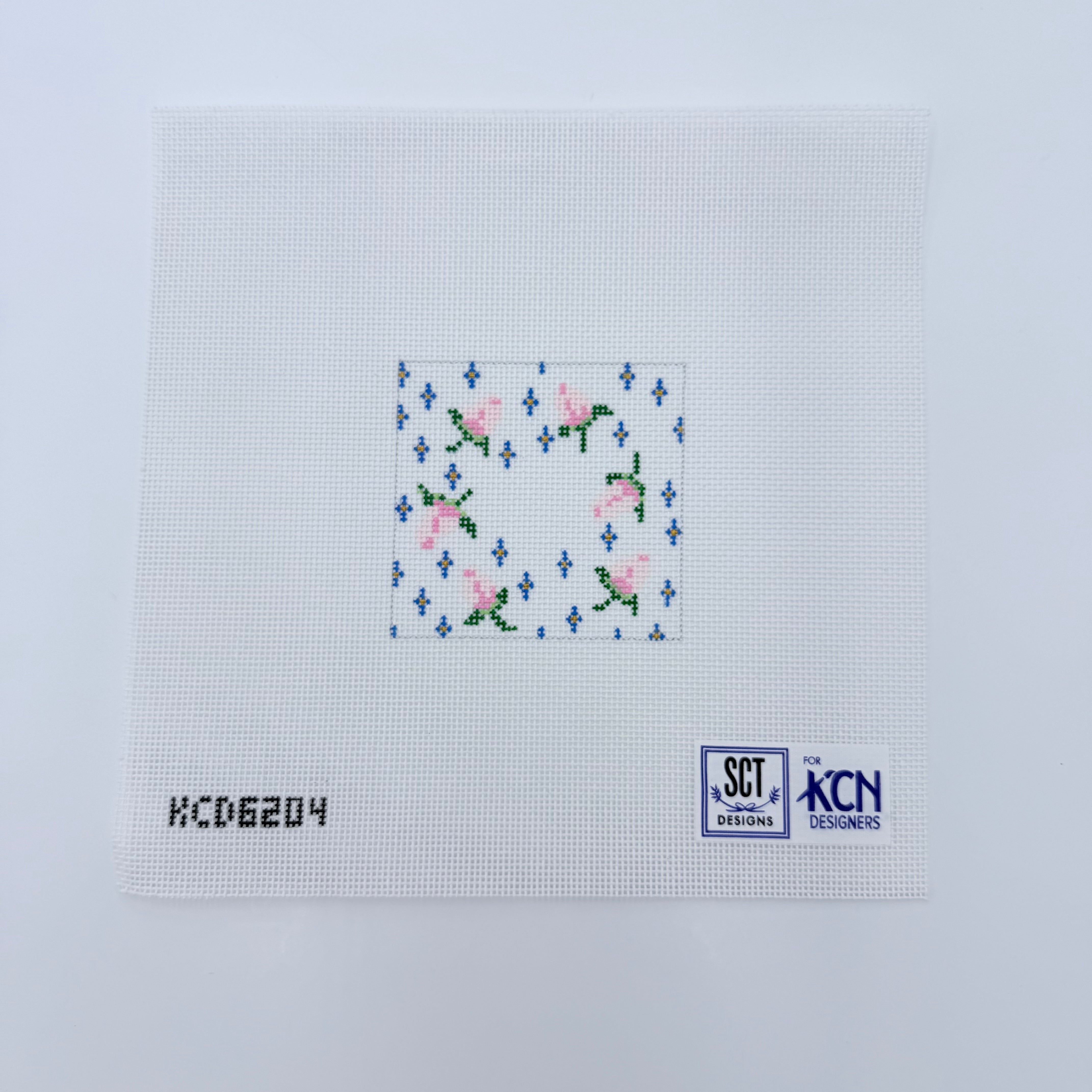 Floral Jewelry Box Insert - KC Needlepoint