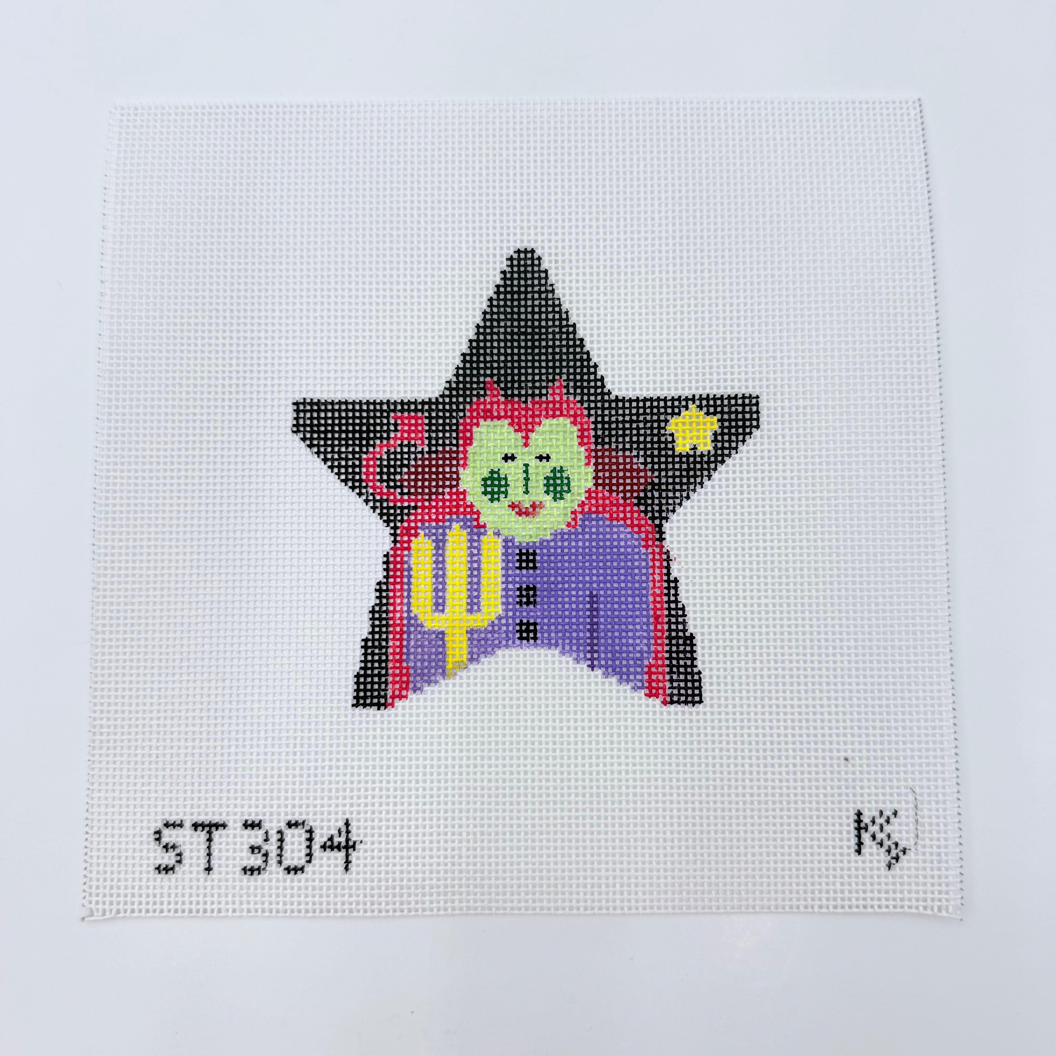 Devil Star Canvas - KC Needlepoint