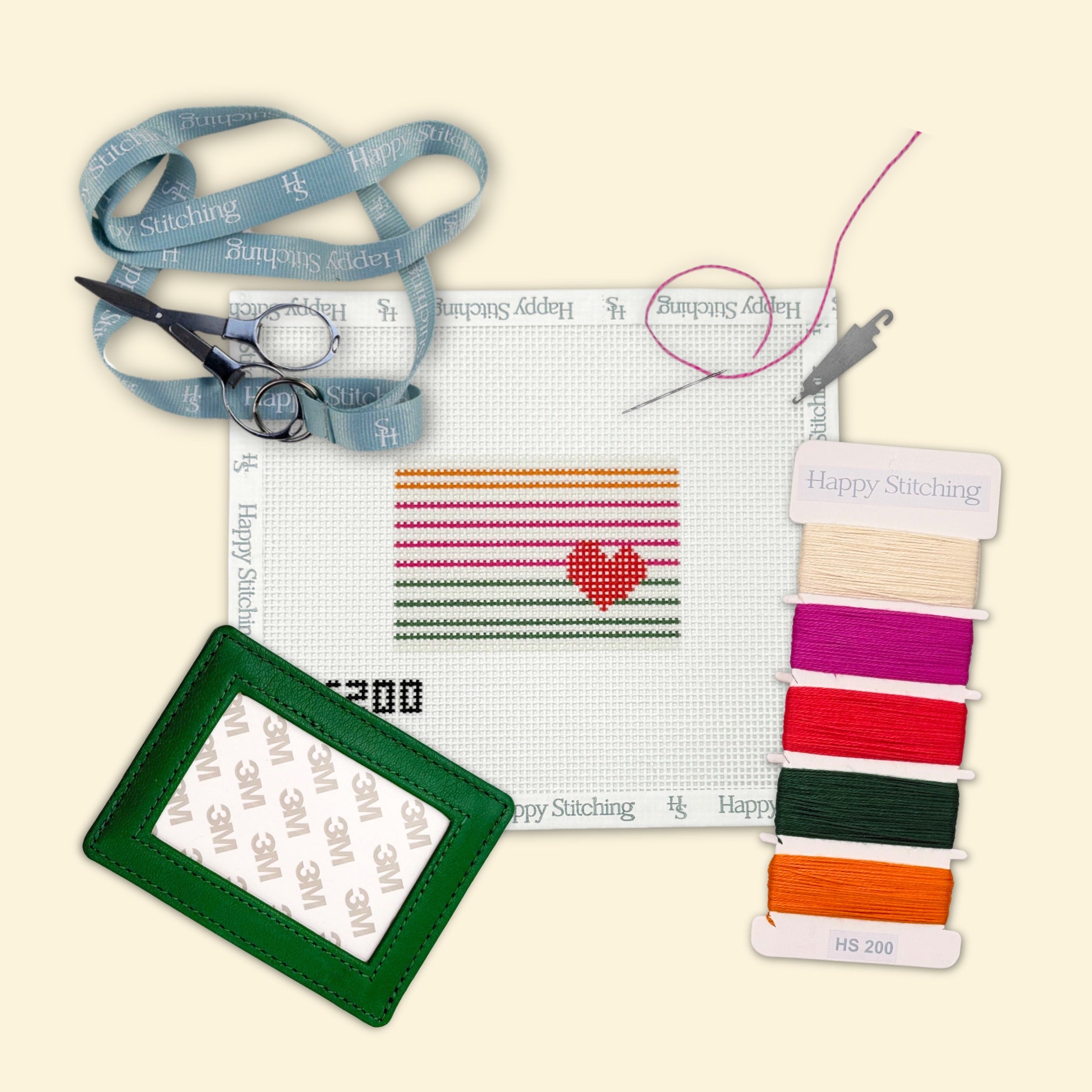 "Card Keeper" Happy Stitching All-In-One Card Wallet Kit - KC Needlepoint