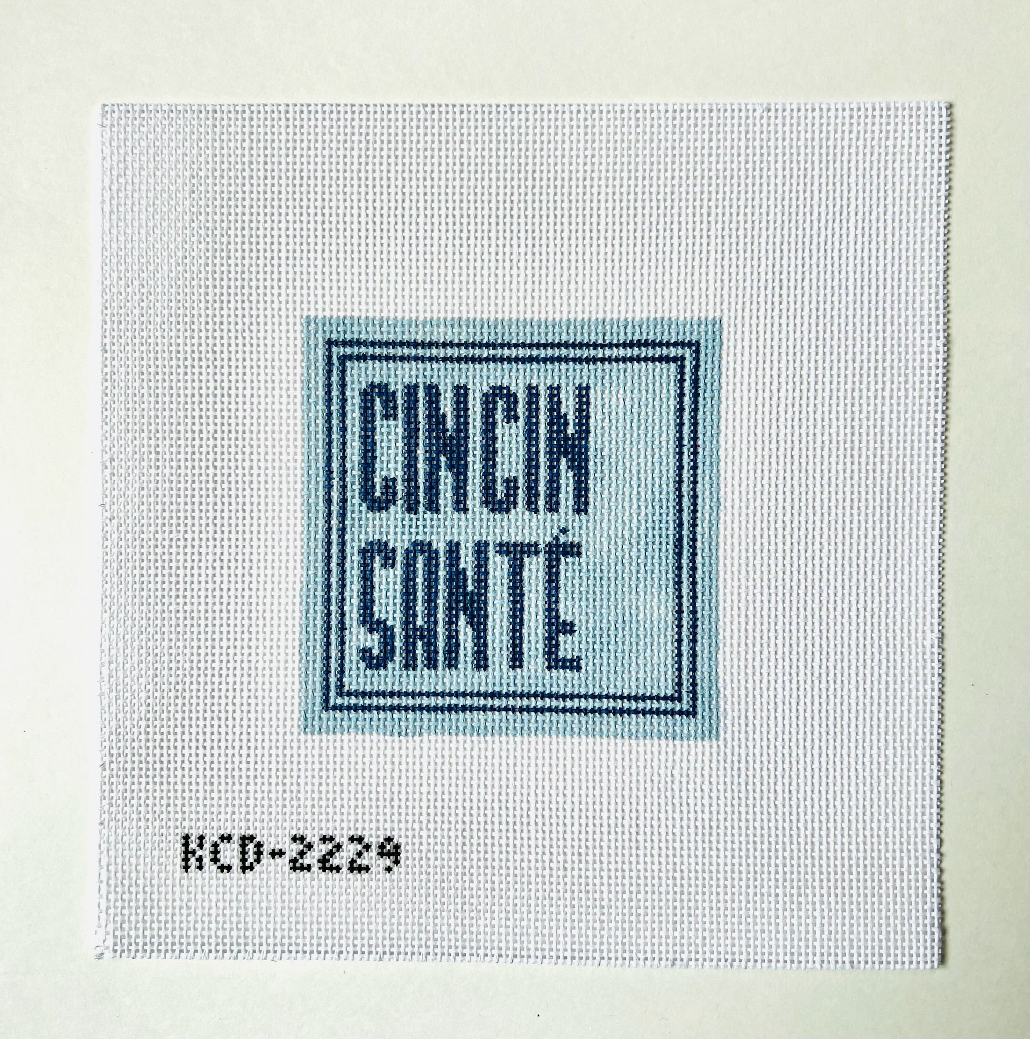 Cin Cin Sante Square Canvas - KC Needlepoint