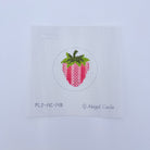 Coral Stripes Strawberry Canvas - KC Needlepoint