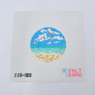 Beach Round Canvas - KC Needlepoint