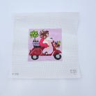 Mediterranean Diet Vespa Canvas - KC Needlepoint