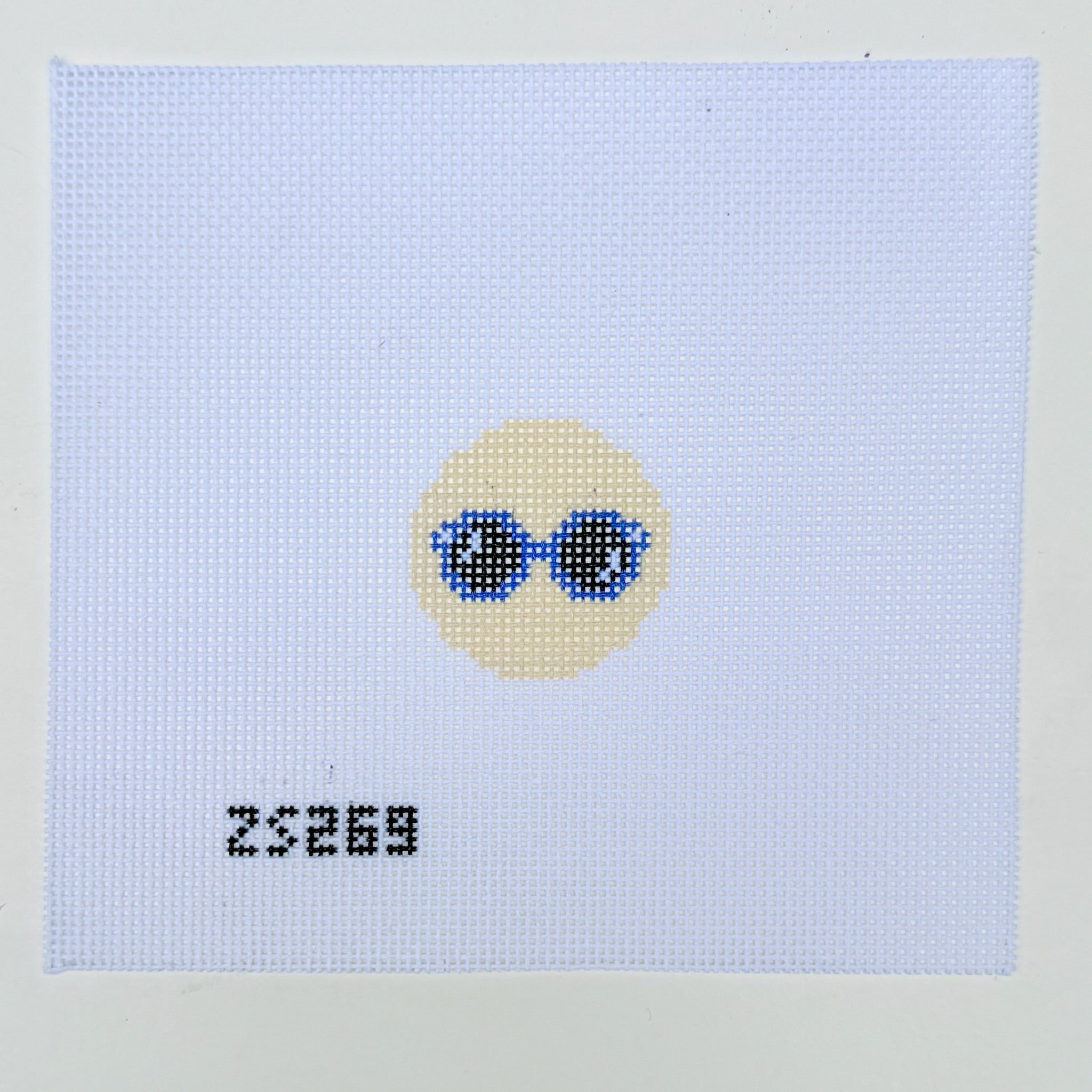 Sunnies Key Fob Needlepoint Canvas - KC Needlepoint