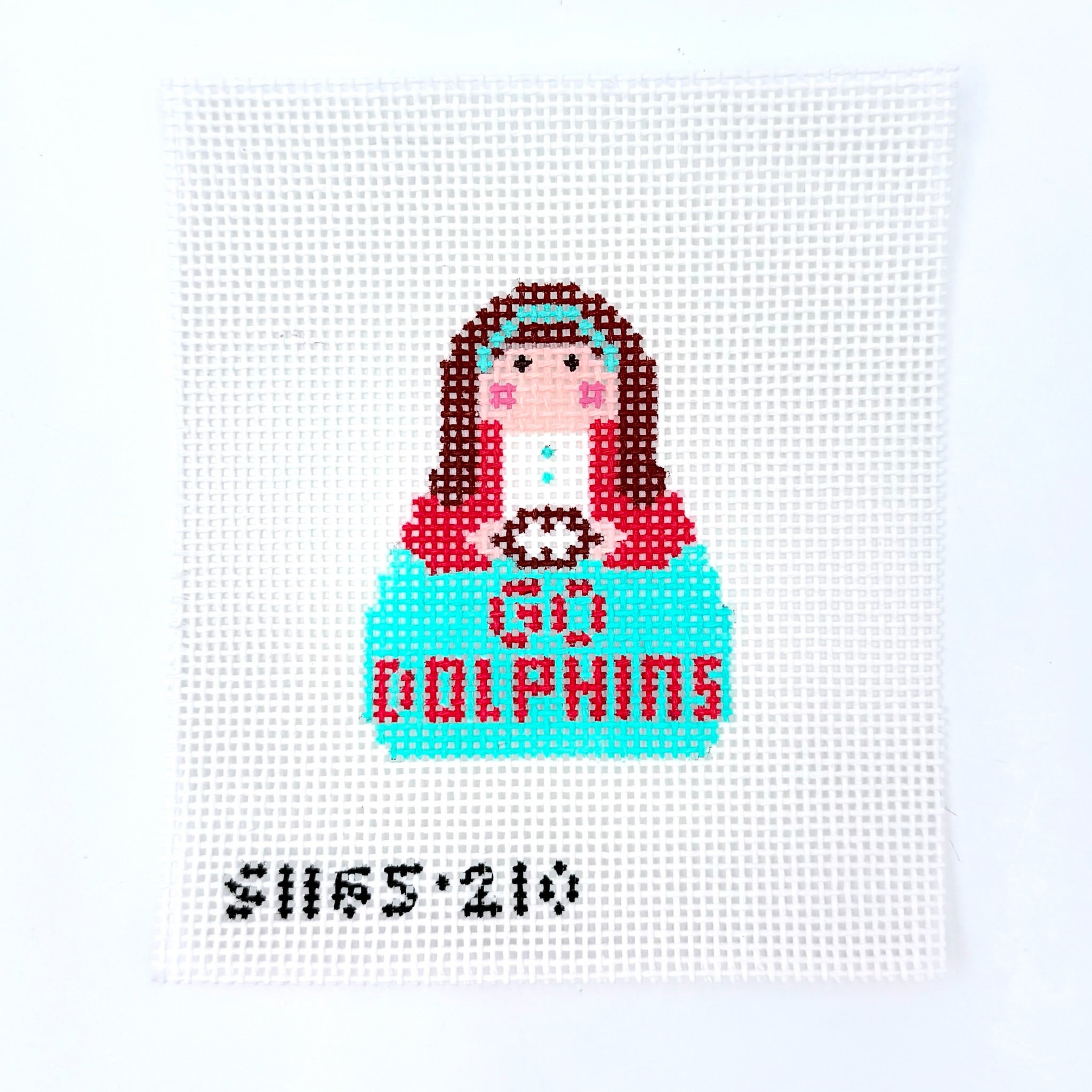 Dolphins Angel Canvas - KC Needlepoint