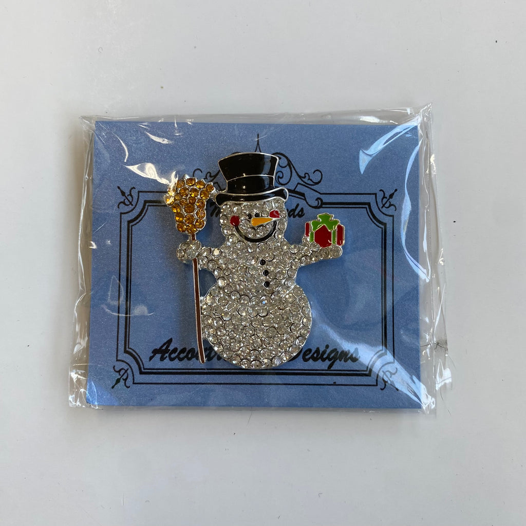 Snowman Bling Needle Minder - KC Needlepoint