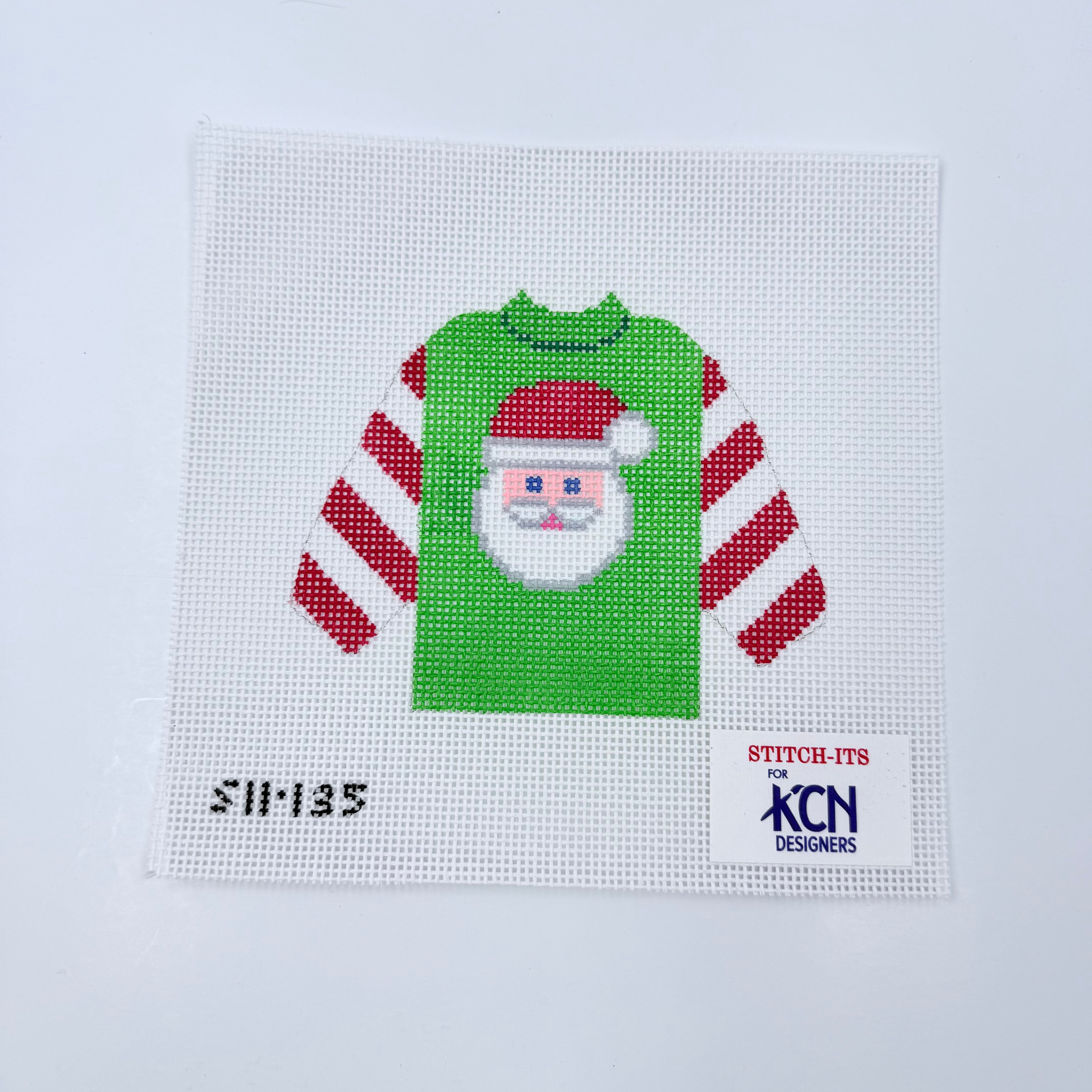 Santa Face Pullover - KC Needlepoint