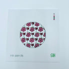 Red Wine Round Canvas - KC Needlepoint