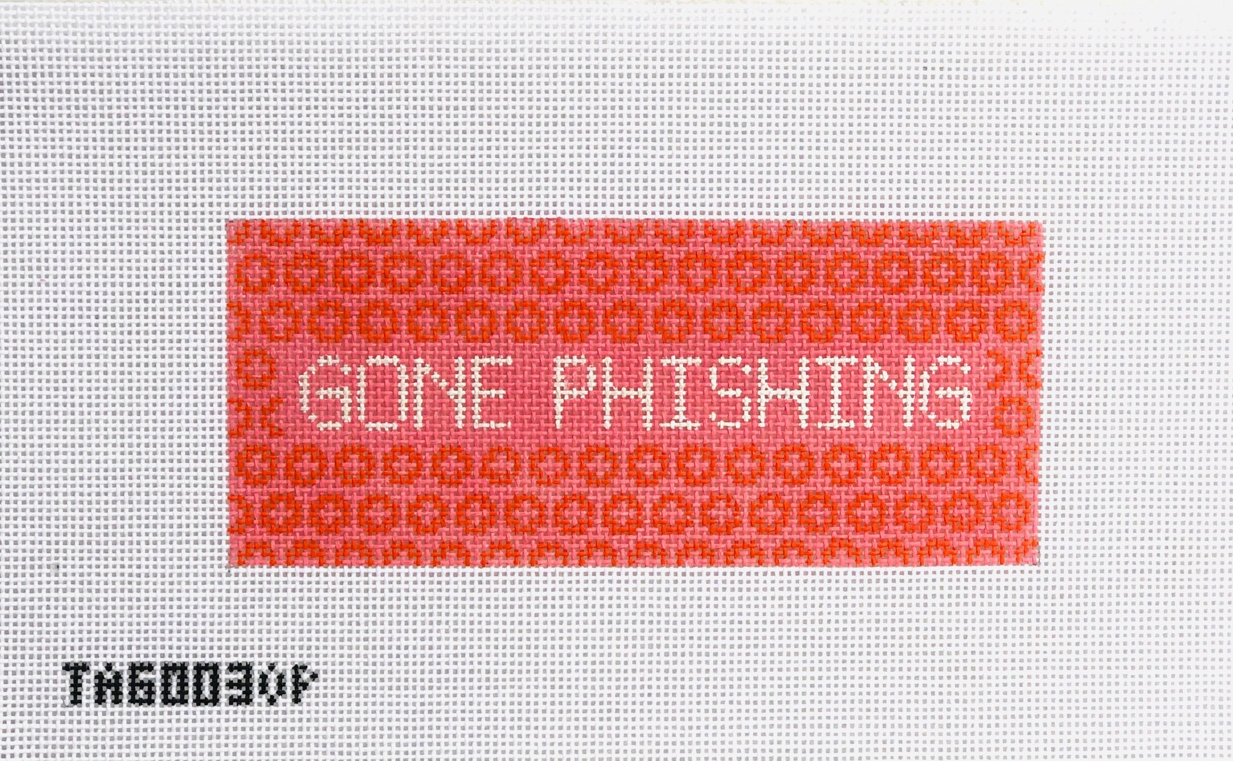 Gone Phishing Eyeglass Case Canvas - KC Needlepoint