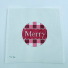 Merry Gingham in Red Canvas - KC Needlepoint