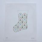 Holiday Scallop Mini Sock Canvas - KC Needlepoint