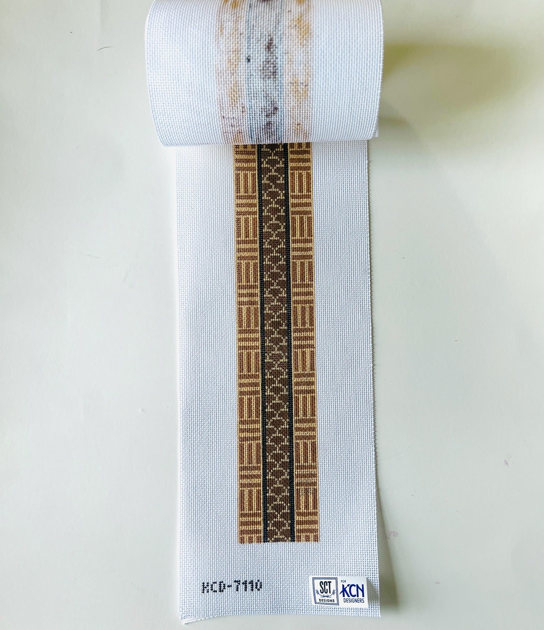 Camel Purse Strap/Belt Canvas - KC Needlepoint