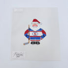 Hockey Santa Canvas - KC Needlepoint