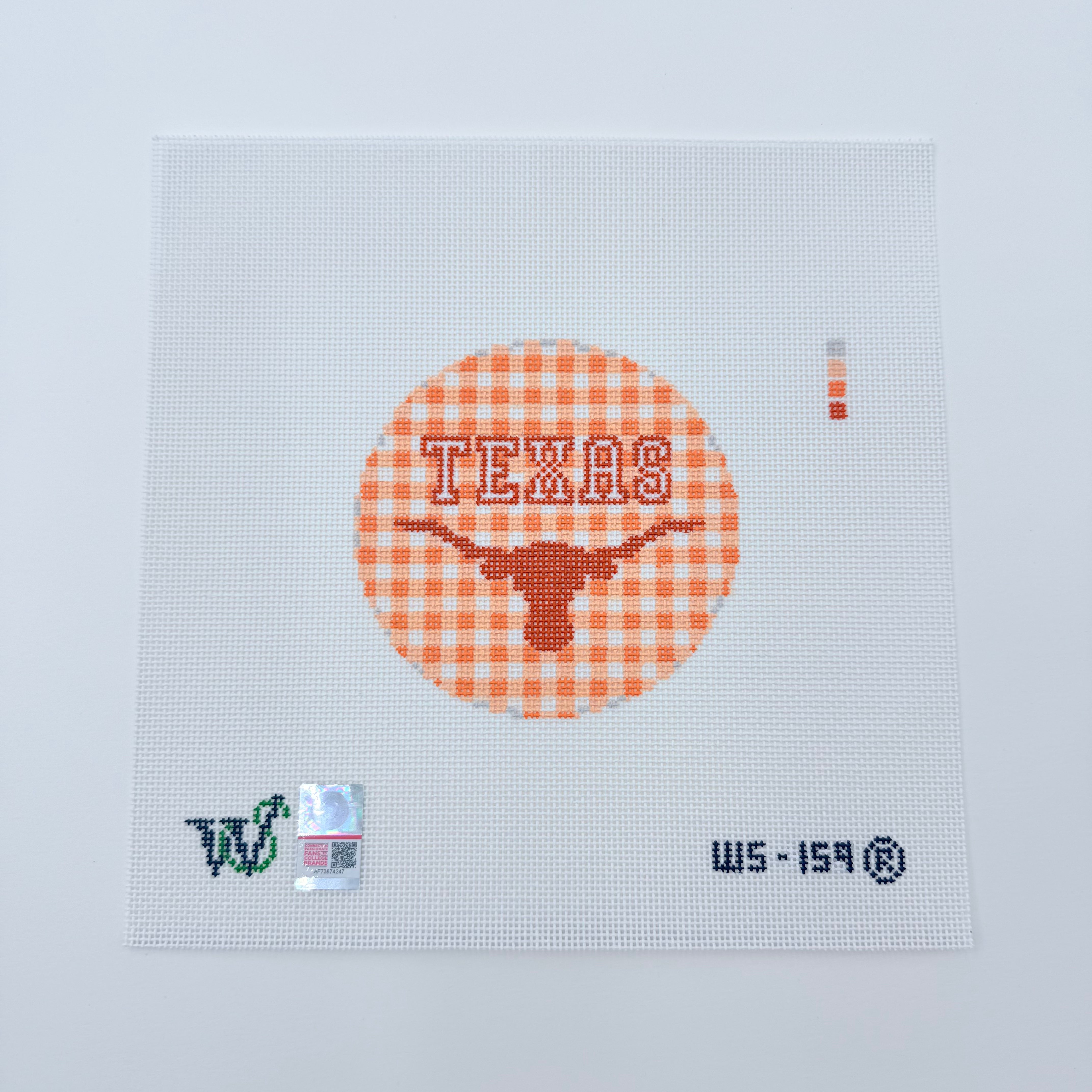 Texas Round Canvas - KC Needlepoint