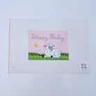 Pink Sleepy Baby Canvas - KC Needlepoint