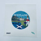 Scotland Travel Round Canvas - KC Needlepoint