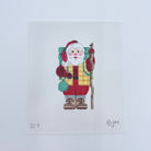 Sport Santa Hiking Canvas - KC Needlepoint