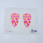 Pink Diamond Scissor Case Canvas - KC Needlepoint
