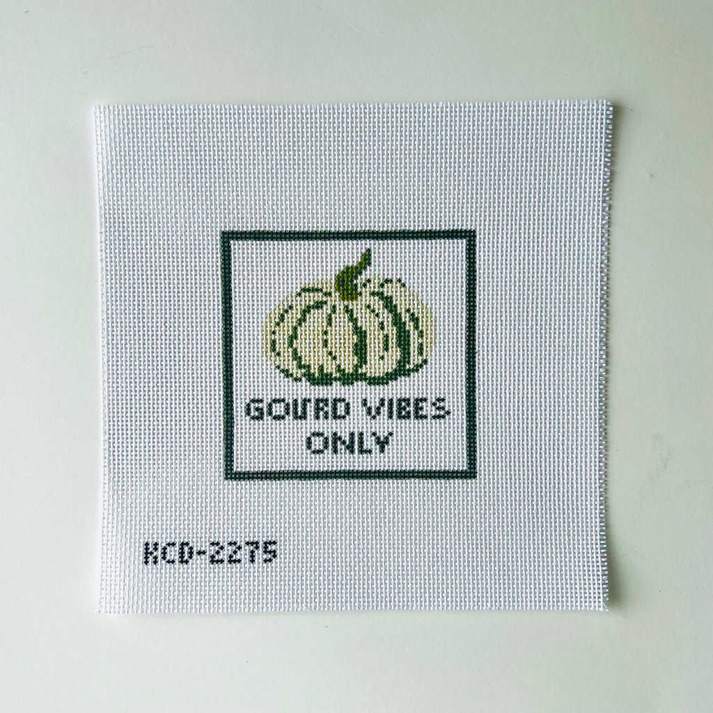 Gourd Vibes Only Canvas - KC Needlepoint