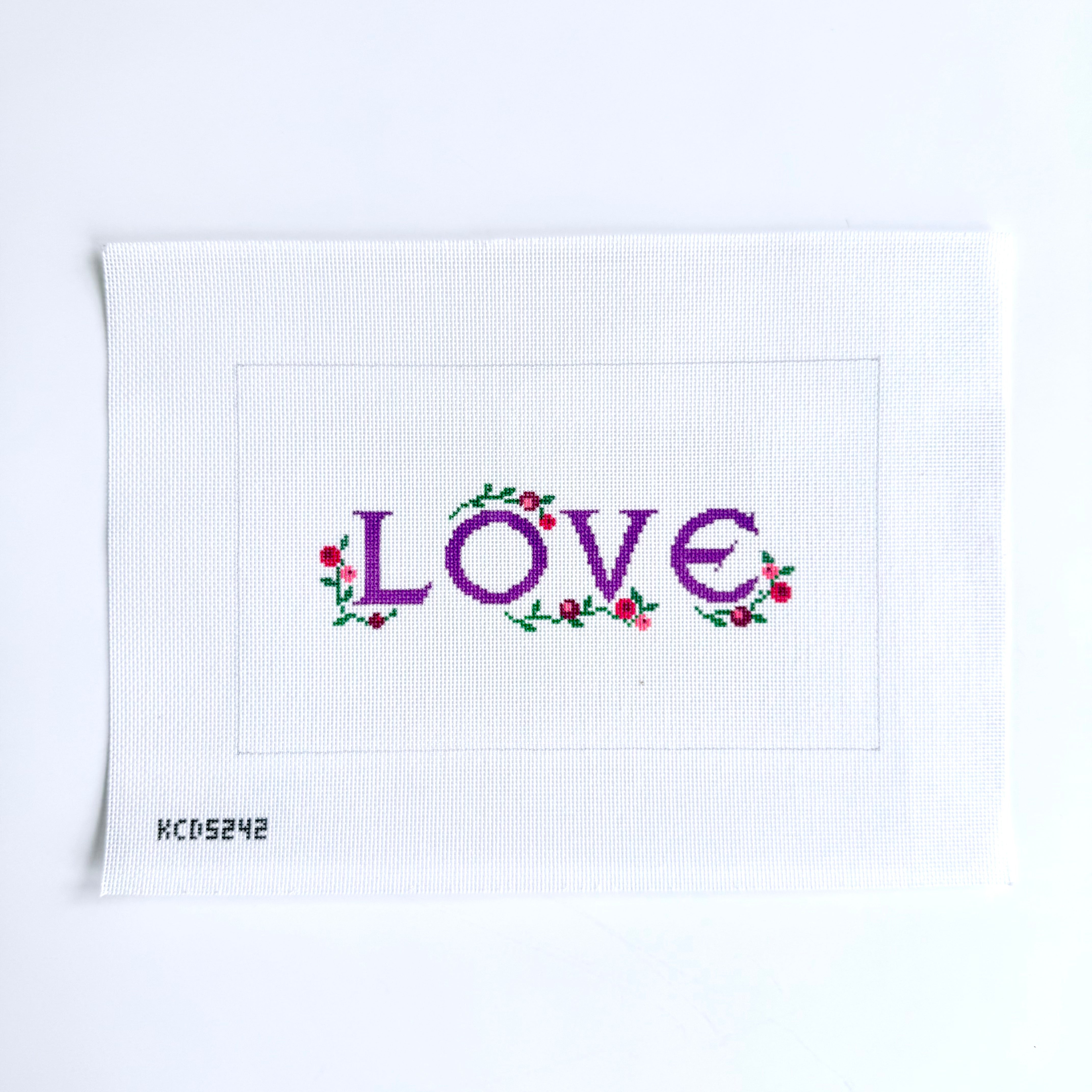 The Makers Marks Love Canvas - KC Needlepoint