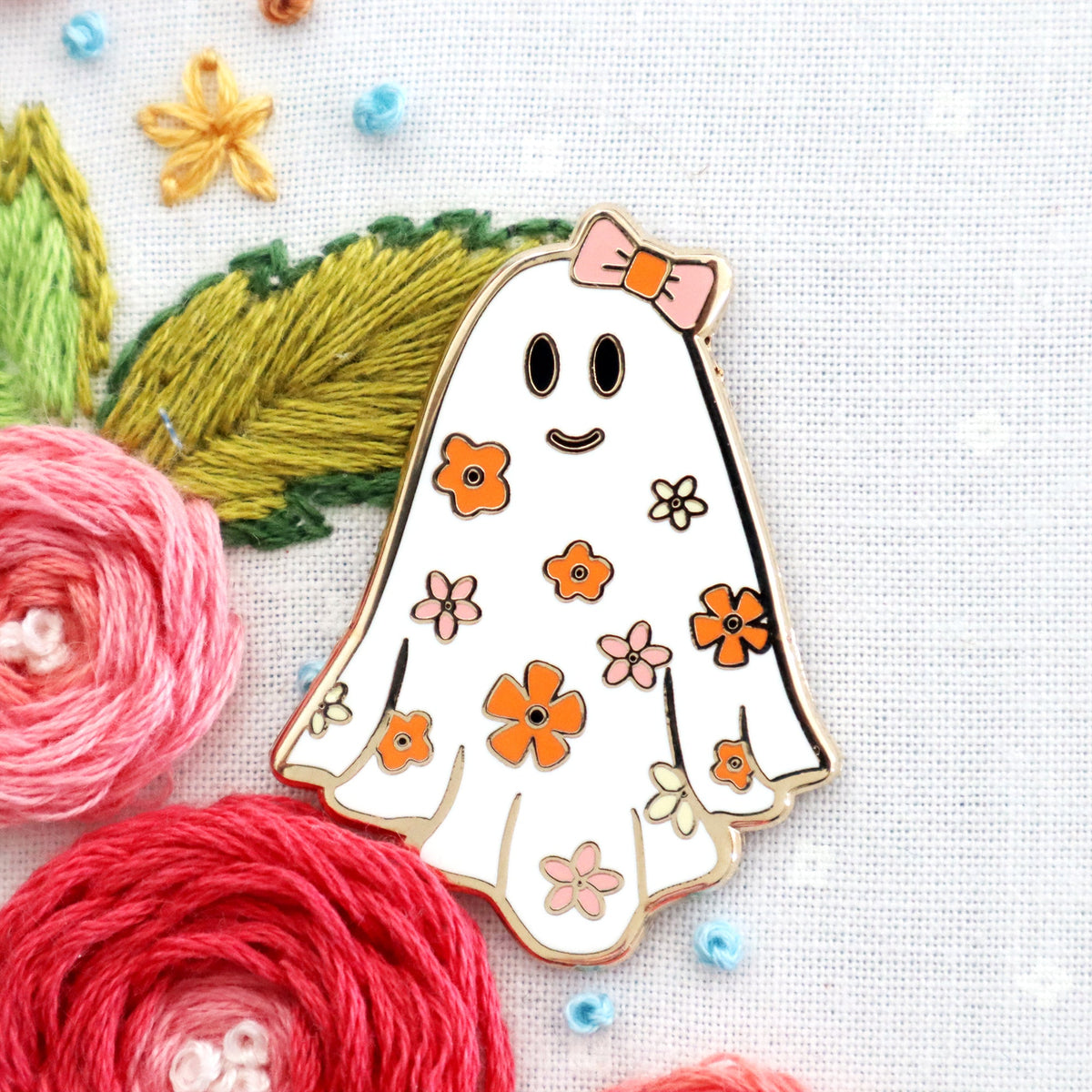Groovy Ghost Needle Minder - KC Needlepoint