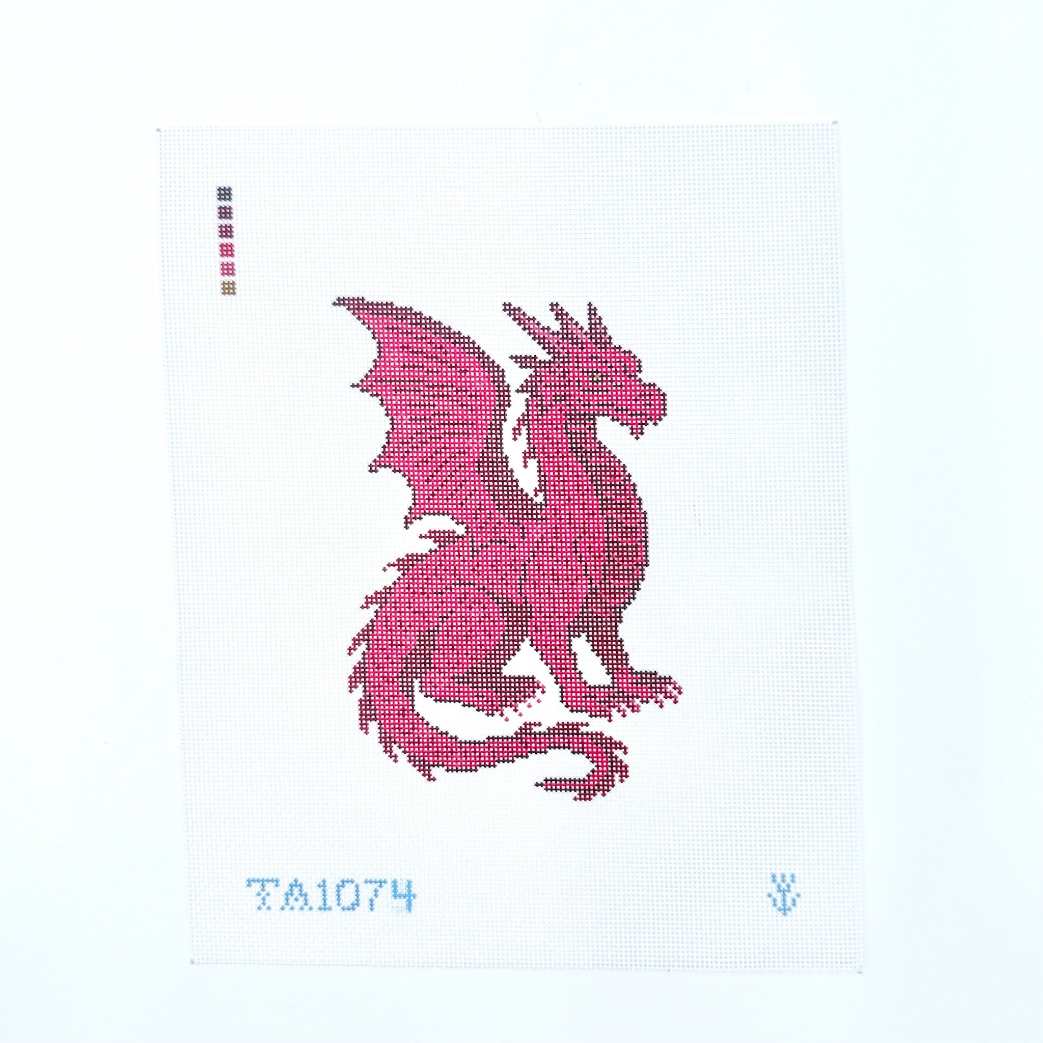 Ruby Dragon Canvas - KC Needlepoint