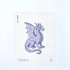 Amethyst Dragon Canvas - KC Needlepoint