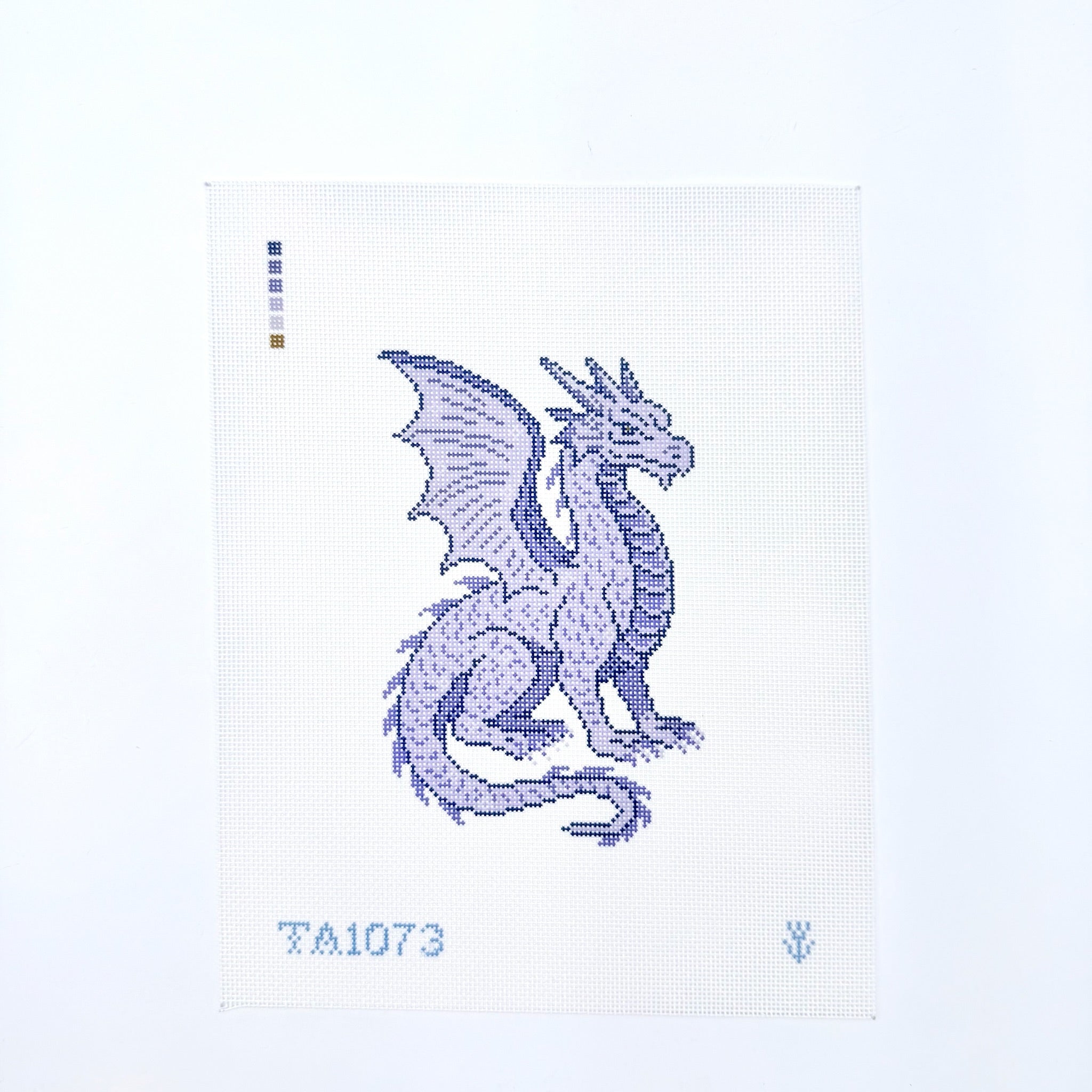 Amethyst Dragon Canvas - KC Needlepoint